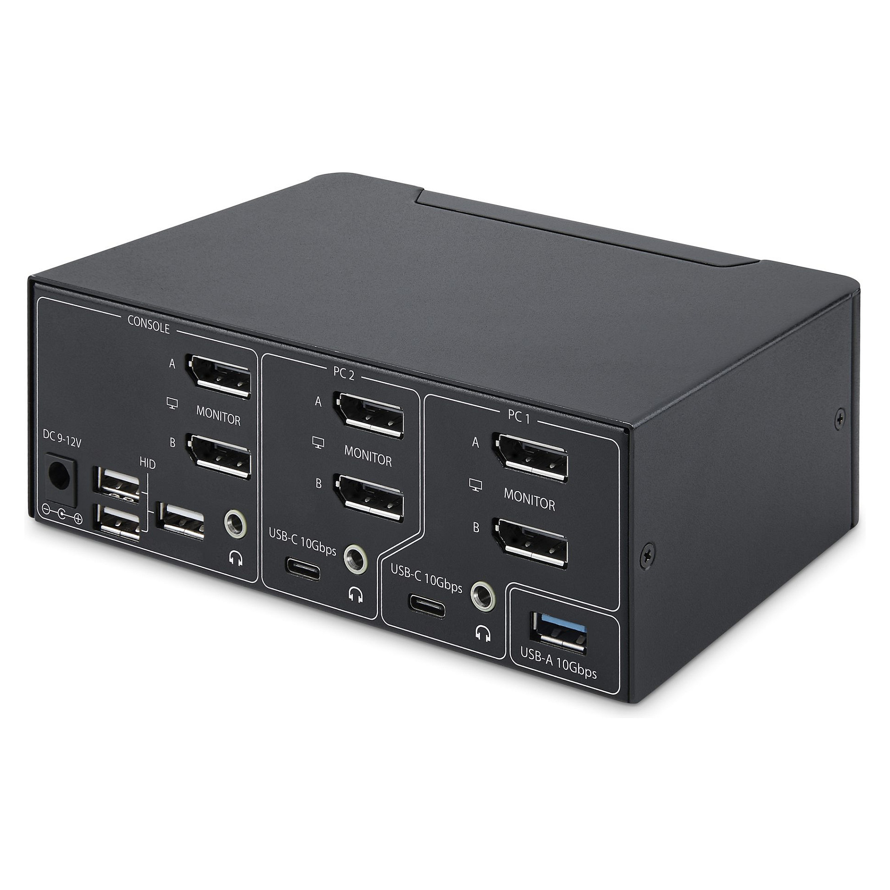 KVM preklopnik STARTECH.COM P2CDD143-KVM-SWITCH (2-Port, Dual Monitor, DisplayPort 1.4, 8K 60Hz, USB 3.2)-7