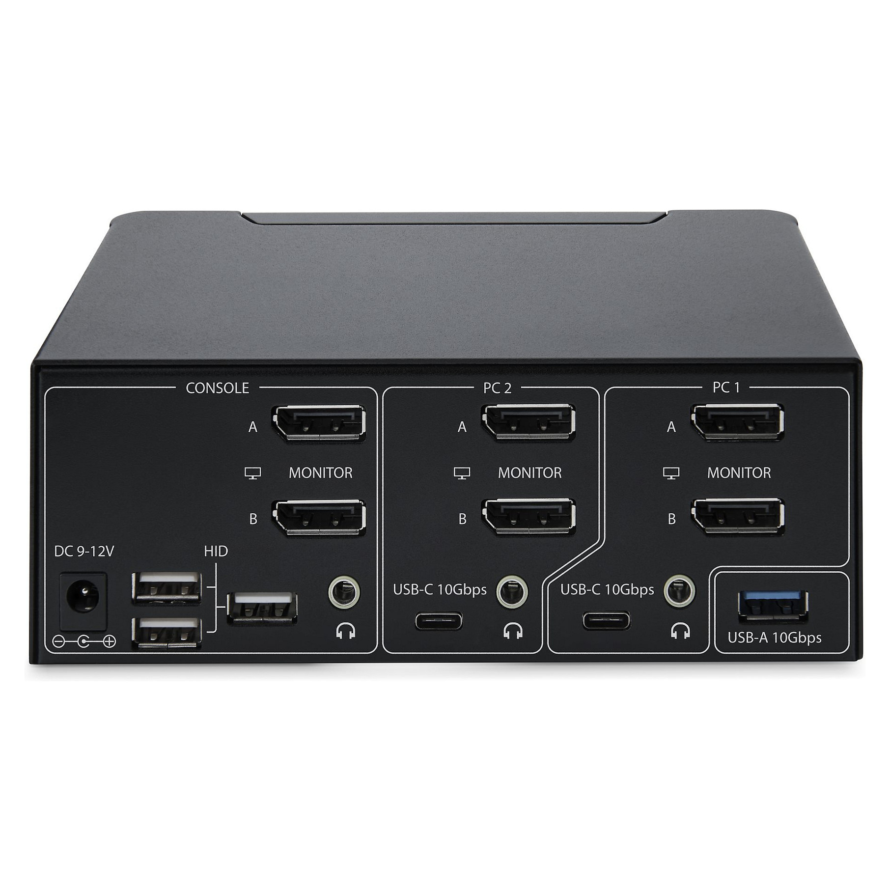 KVM preklopnik STARTECH.COM P2CDD143-KVM-SWITCH (2-Port, Dual Monitor, DisplayPort 1.4, 8K 60Hz, USB 3.2)-9