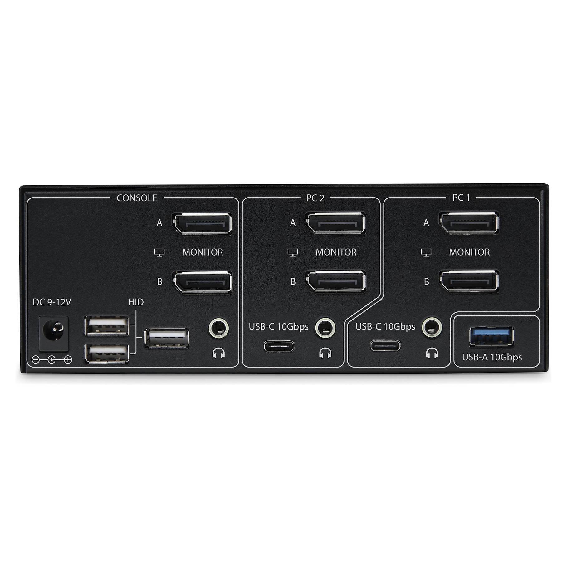 KVM preklopnik STARTECH.COM P2CDD143-KVM-SWITCH (2-Port, Dual Monitor, DisplayPort 1.4, 8K 60Hz, USB 3.2)-11