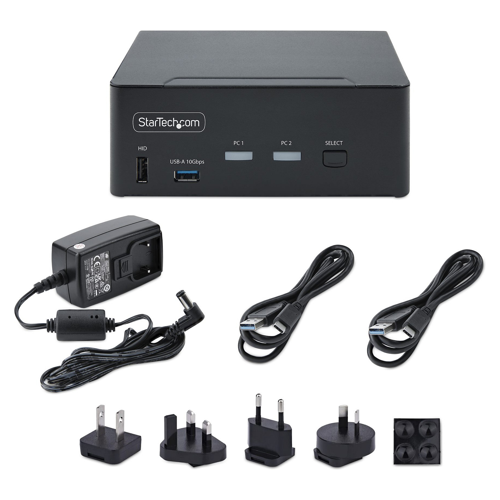 KVM preklopnik STARTECH.COM P2CDD143-KVM-SWITCH (2-Port, Dual Monitor, DisplayPort 1.4, 8K 60Hz, USB 3.2)-12