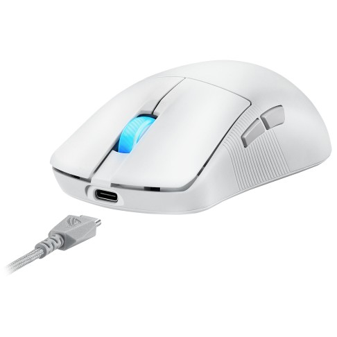 Miš ASUS ROG Harpe Ace Mini WE (Optički, 42000 DPI, RF bežični + Bluetooth + USB Type-C, Bijeli)-9