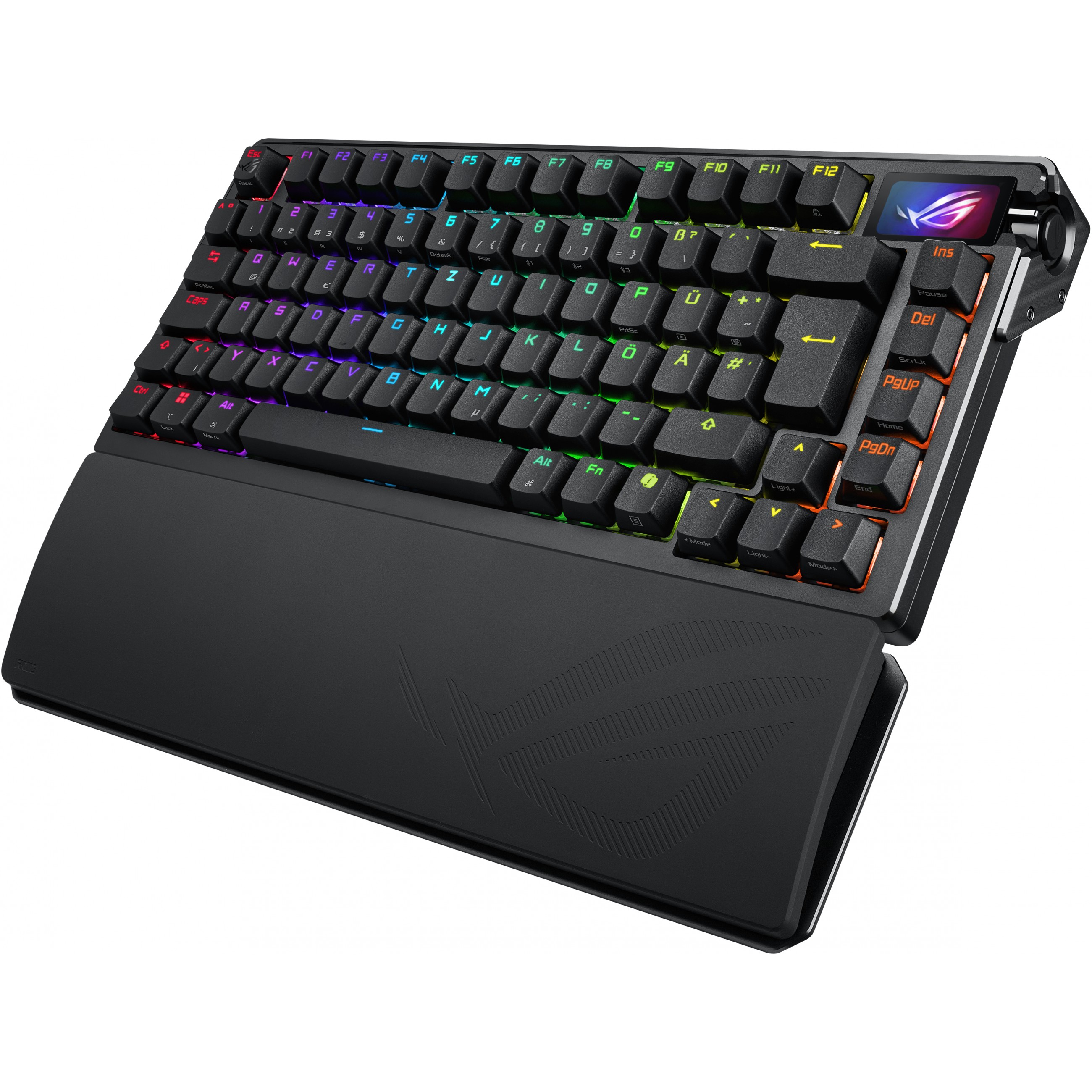 Tipkovnica ASUS ROG Azoth Extreme (RGB LED pozadinsko osvjetljenje, OLED zaslon, bežična i žičana povezanost, mehanički prekidači, 75%) – internacionalna non HR tipkovnica-2