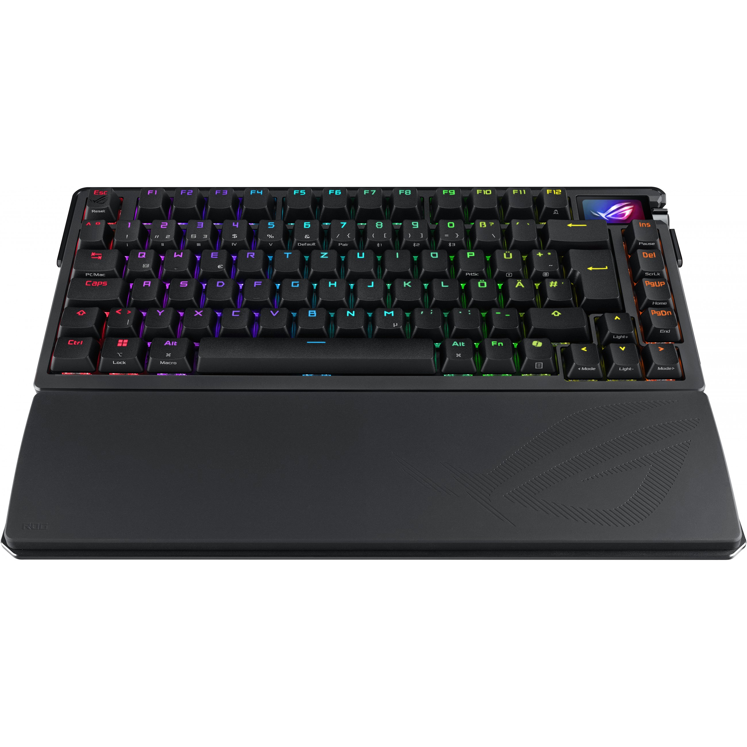 Tipkovnica ASUS ROG Azoth Extreme (RGB LED pozadinsko osvjetljenje, OLED zaslon, bežična i žičana povezanost, mehanički prekidači, 75%) – internacionalna non HR tipkovnica-3