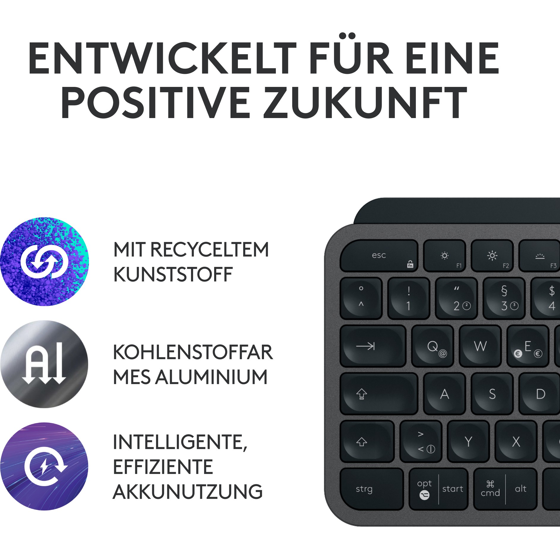 Set tipkovnica i miš LOGITECH MX Keys S Combo, bežični, non-HR tipkovnica, grafitna boja-11