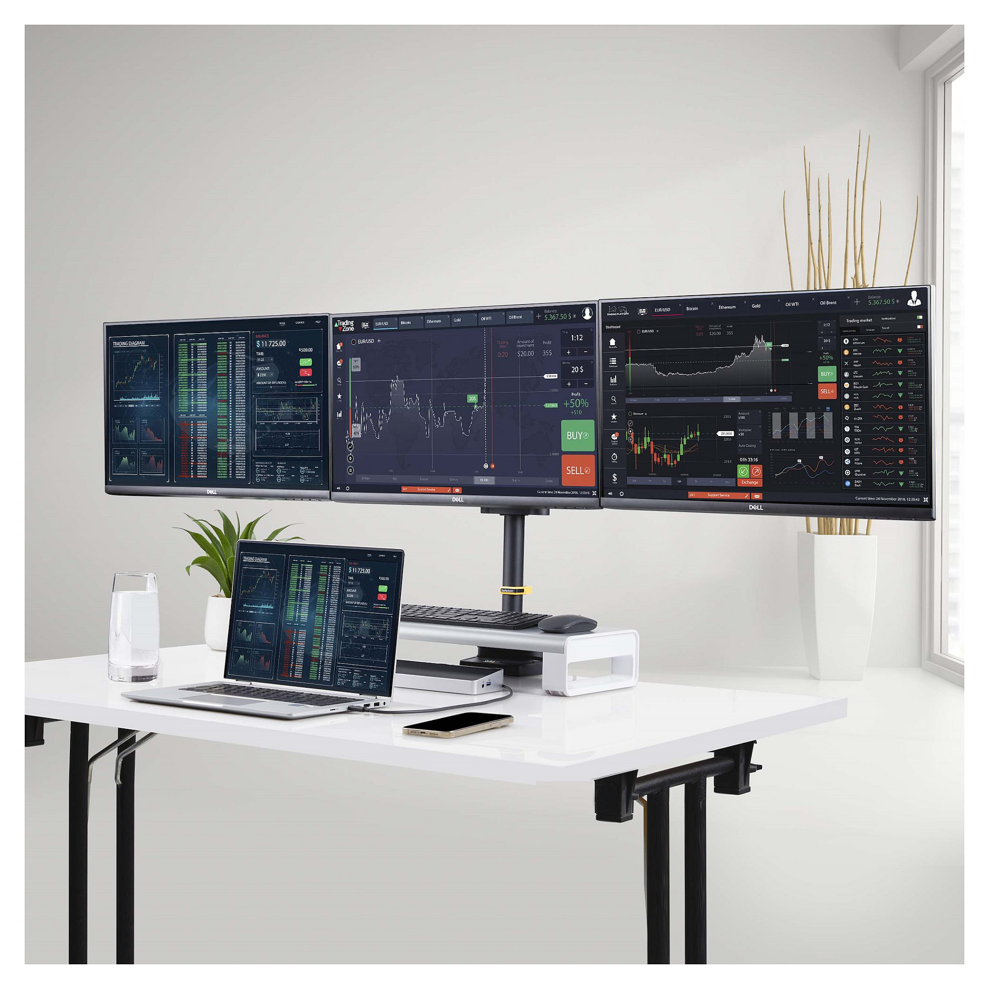 Stalak za monitor STARTECH ARMTRIPLE, za 3 monitora do 27 inča-8