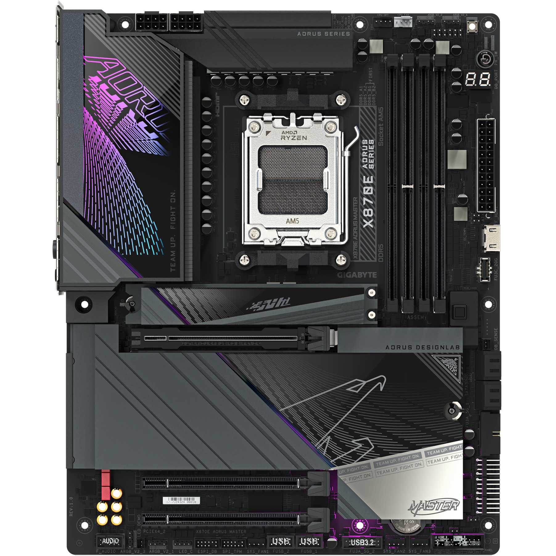 Motherboard GIGABYTE AORUS X870E MASTER ATX Socket AM5 AMD X870E-2