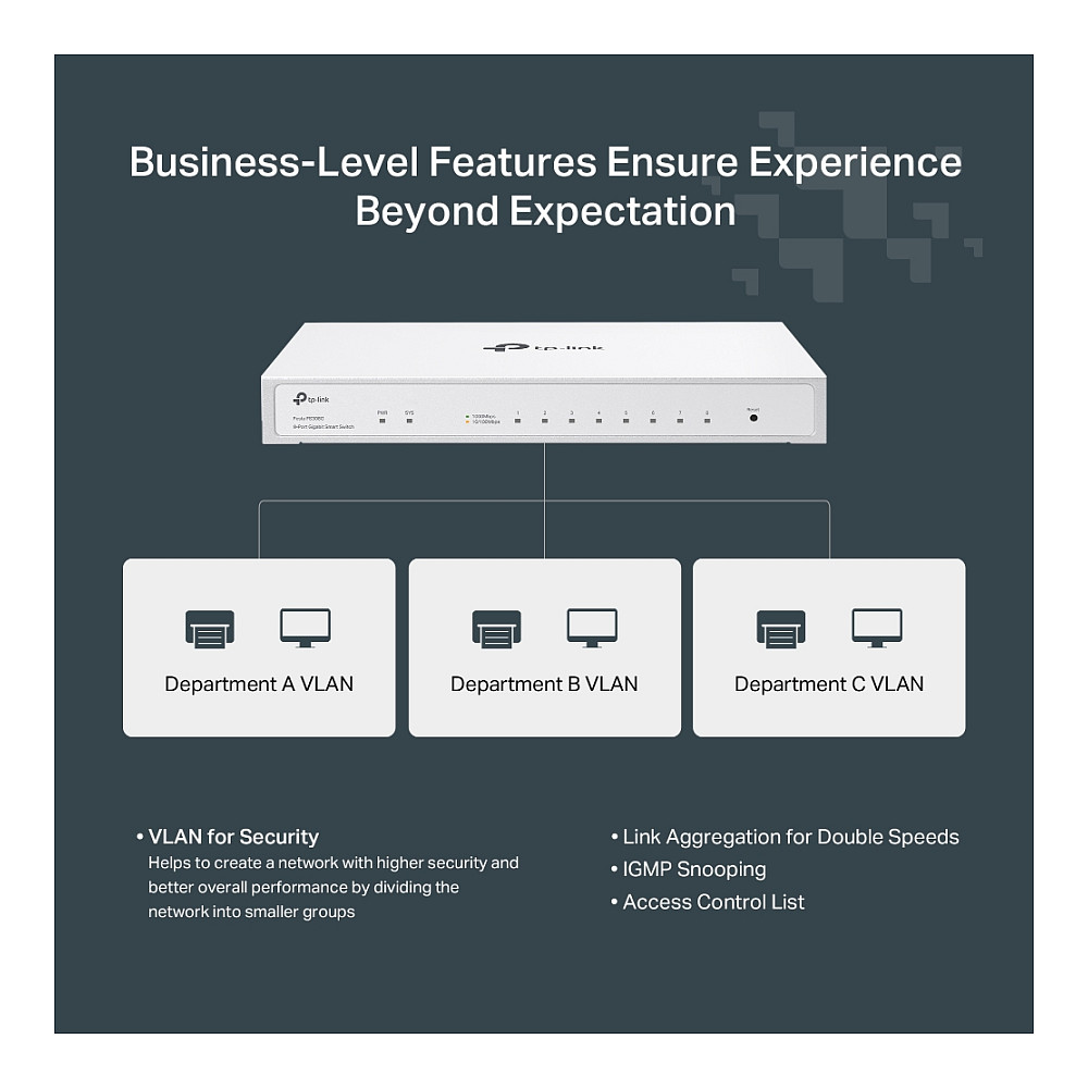 Switch TP-LINK Festa FS308G (8-port, gigabitni, 16 gbps)-3