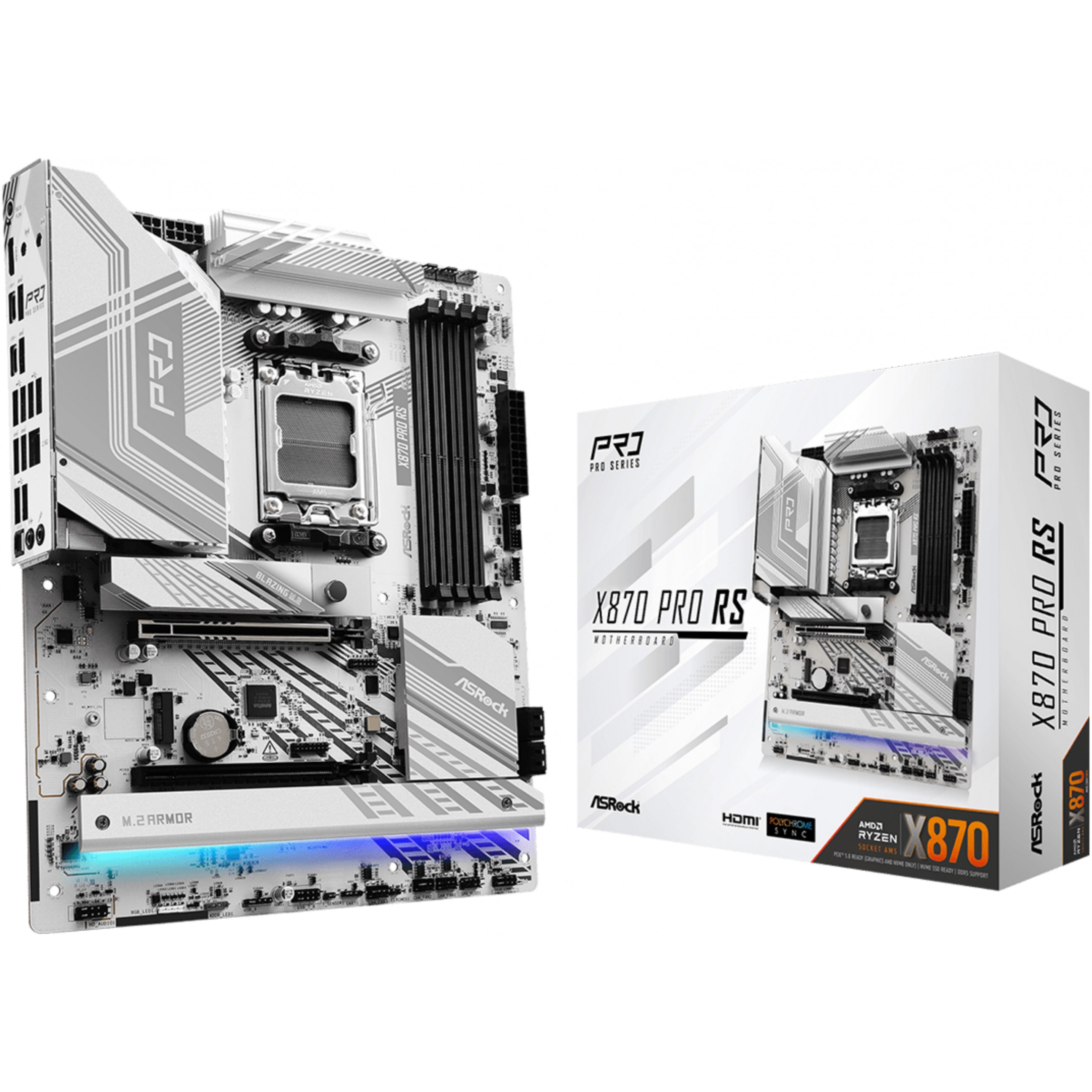 Motherboard ASROCK X870 Pro RS - ATX - Socket AM5 - AMD X870-0