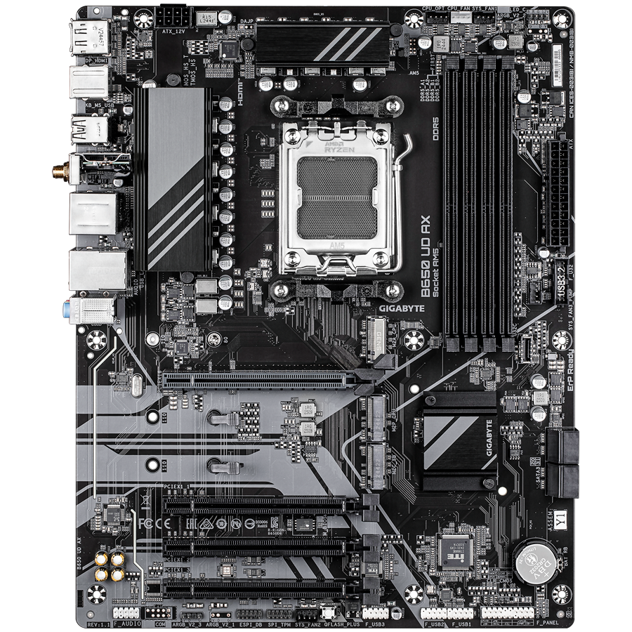 Matična ploča GIGABYTE MB GBT AMD AM5 B650 UD AX (AMD B650, AM5)-2