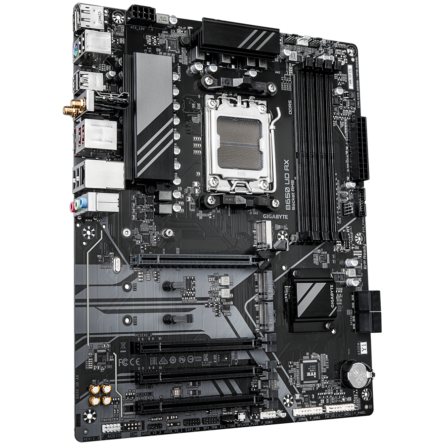 Matična ploča GIGABYTE MB GBT AMD AM5 B650 UD AX (AMD B650, AM5)-3