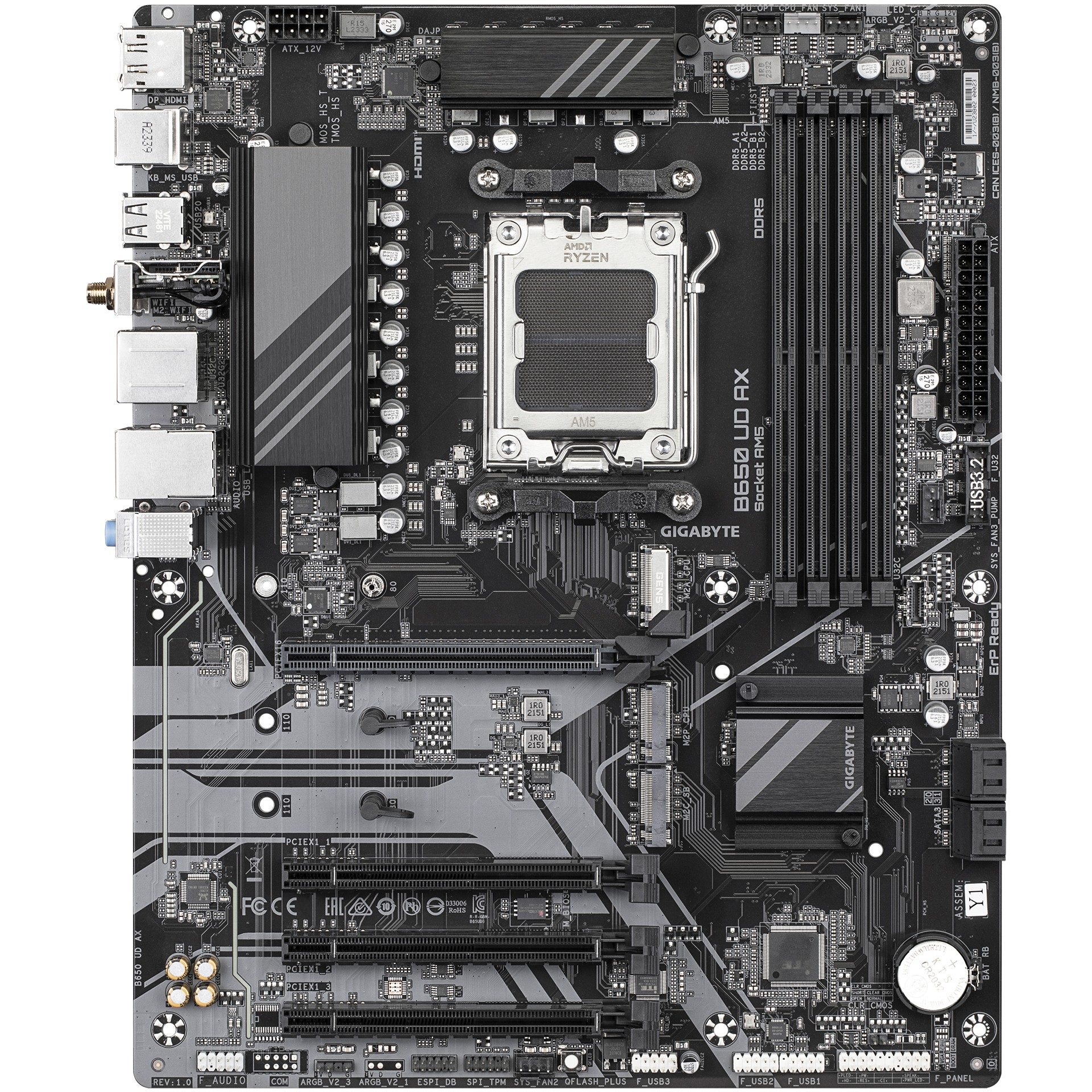 Matična ploča GIGABYTE MB GBT AMD AM5 B650 UD AX (AMD B650, AM5)-6