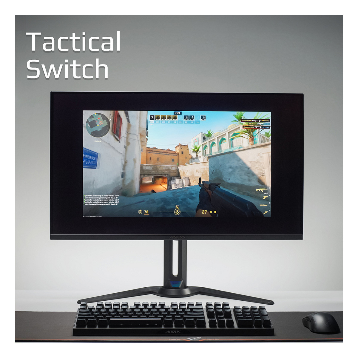 Monitor GIGABYTE AORUS FO32U (32", UHD, OLED, 165 Hz, HDMI/DP/USB-C)-5