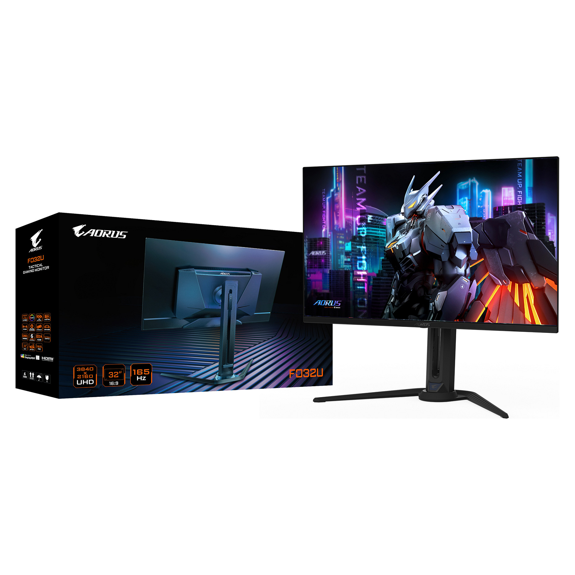 Monitor GIGABYTE AORUS FO32U (32", UHD, OLED, 165 Hz, HDMI/DP/USB-C)-13
