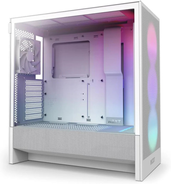 Case NZXT H5 Flow RGB White Midi ATX (2024)-1