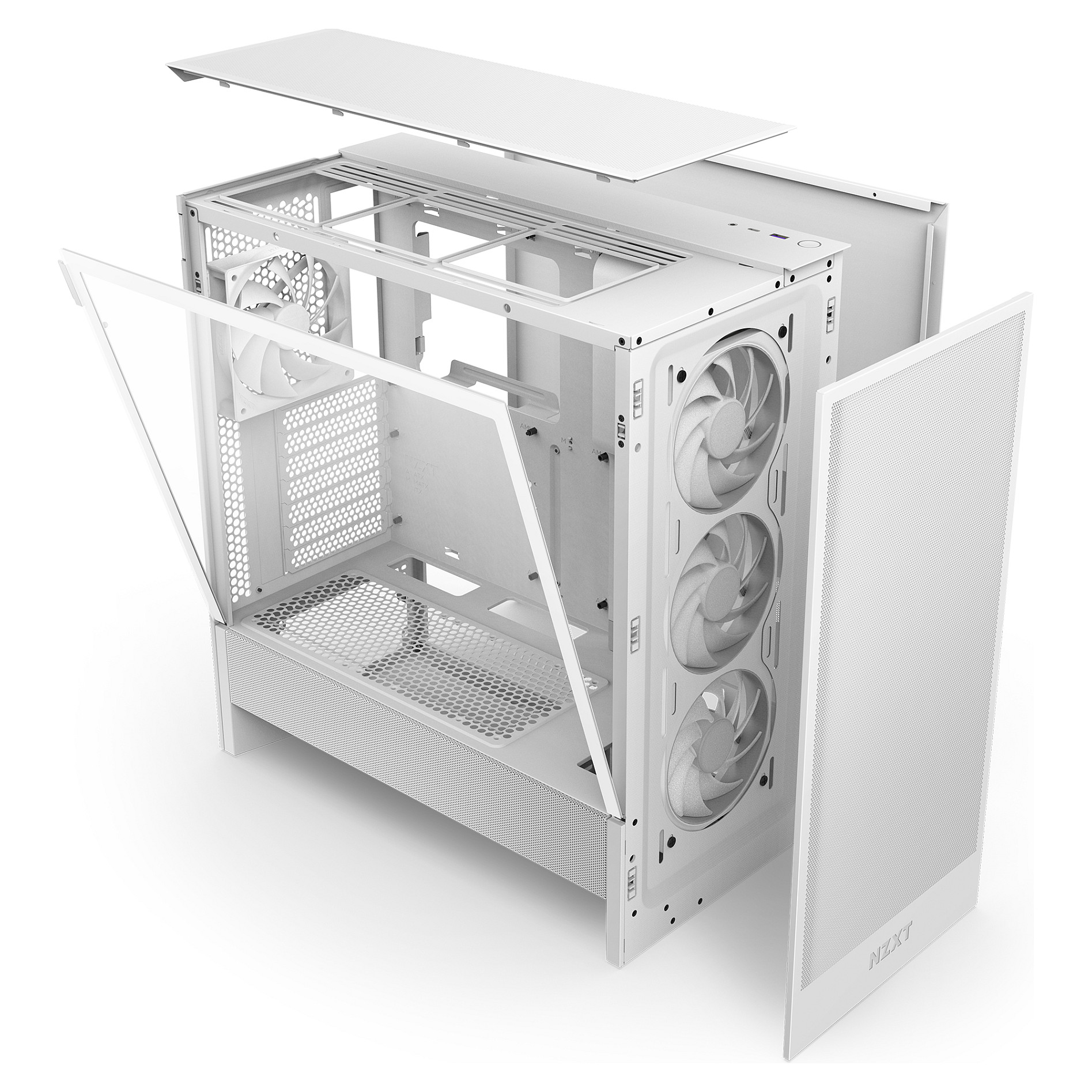 Case NZXT H5 Flow RGB White Midi ATX (2024)-6