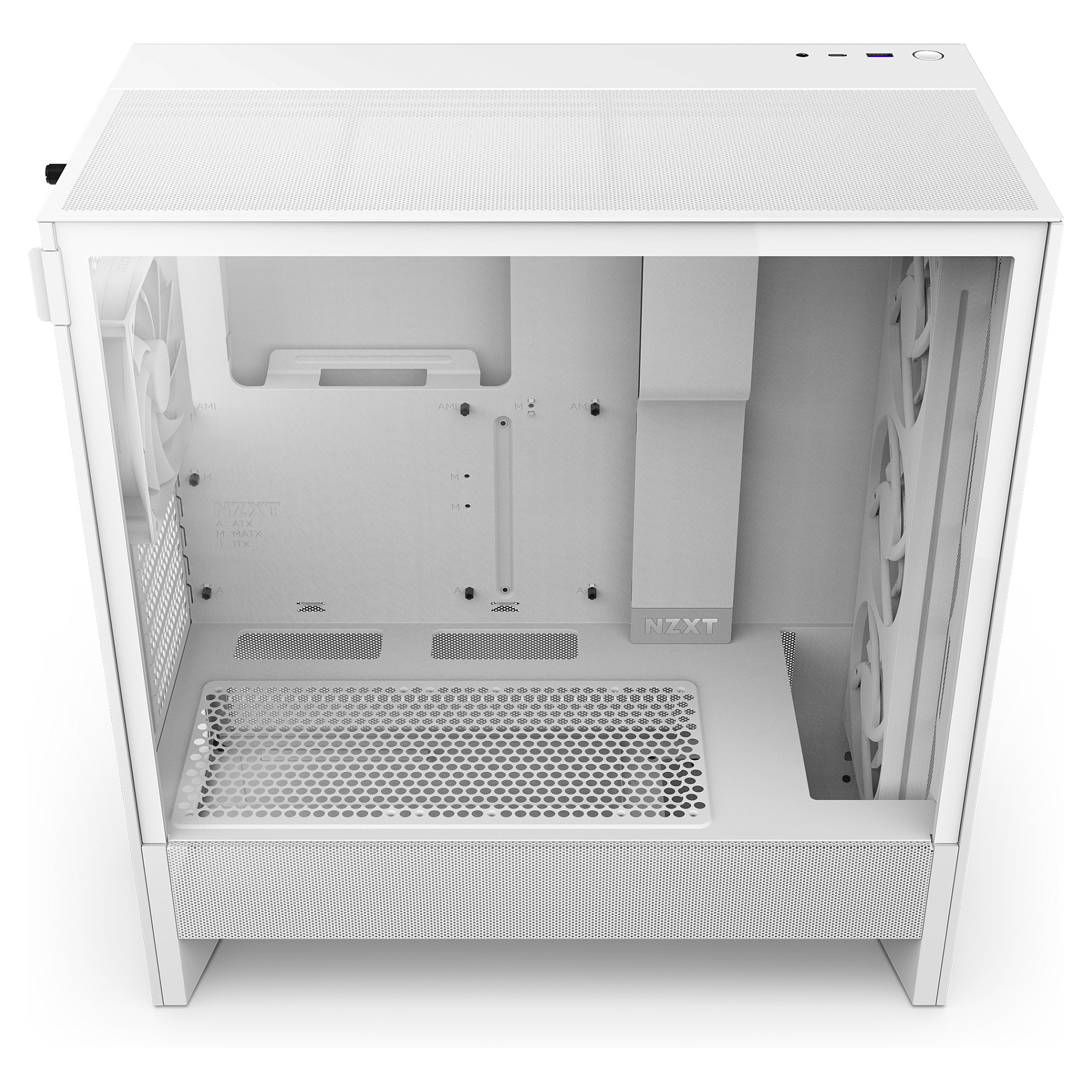 Case NZXT H5 Flow RGB White Midi ATX (2024)-9