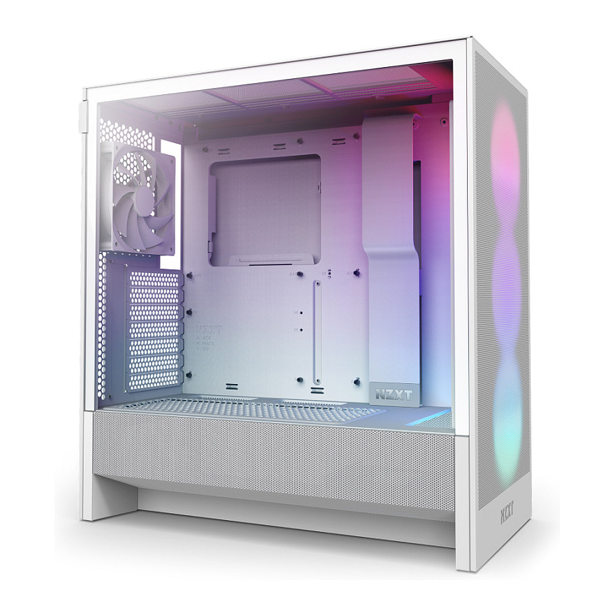 Case NZXT H5 Flow RGB White Midi ATX (2024)-10