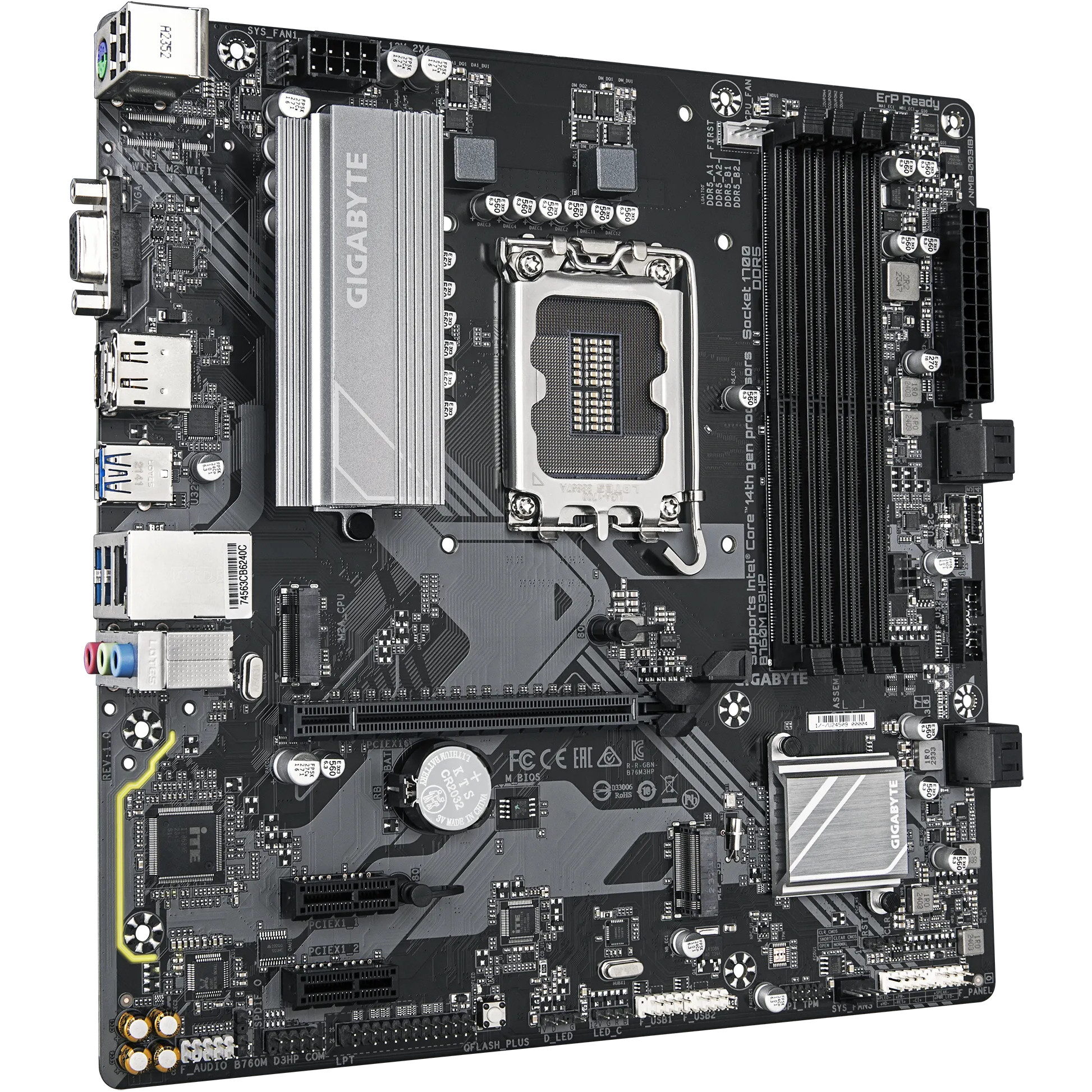 Matična ploča GIGABYTE B760M D3HP (micro ATX, LGA1700 Socket, B760, DDR5 SDRAM, USB 3.2 Gen 1/USB-C 3.2 Gen 1, RGB FUSION)-6