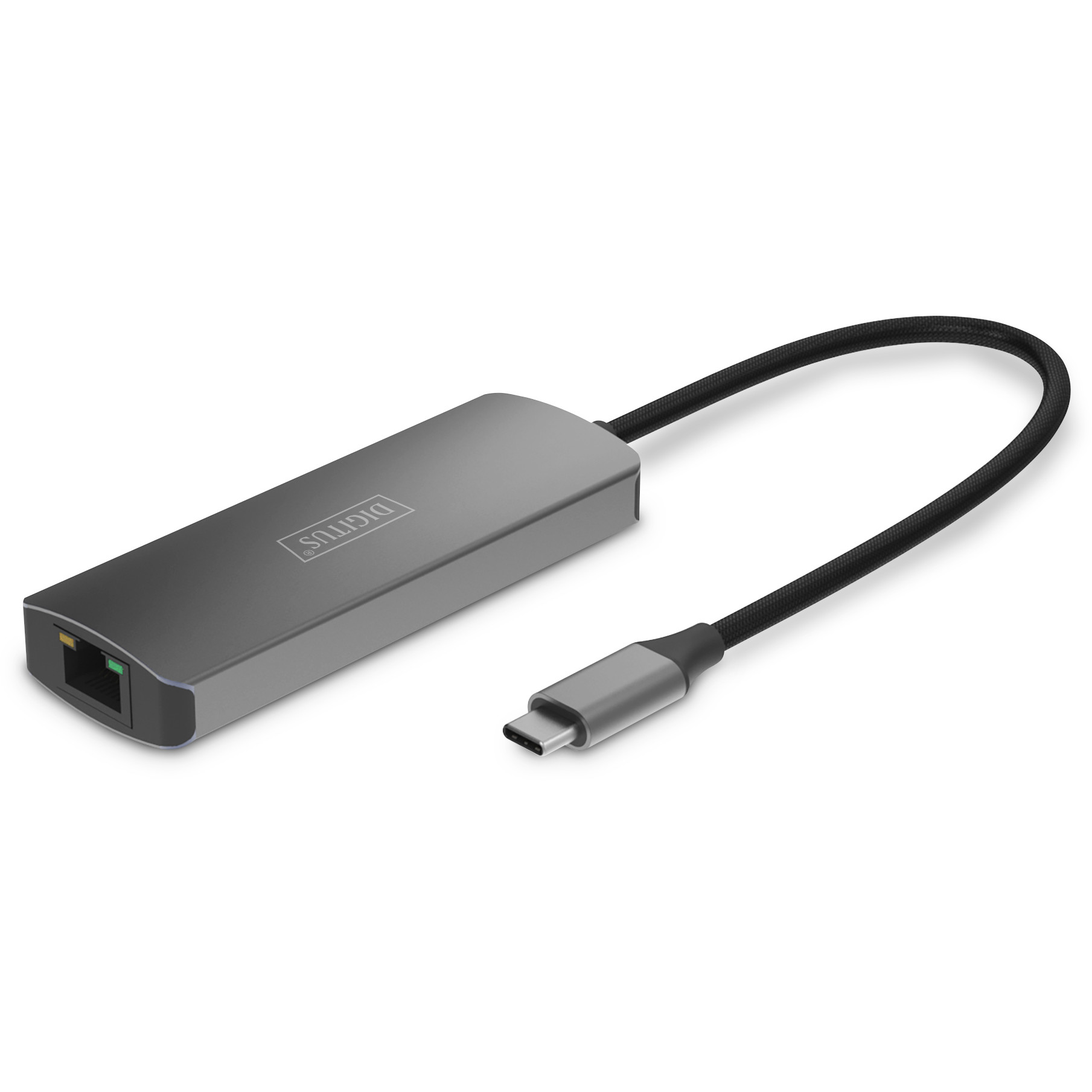 Video Extender DIGITUS 4K (USB-C - HDMI, 30 m, Aluminij, Crna)-3