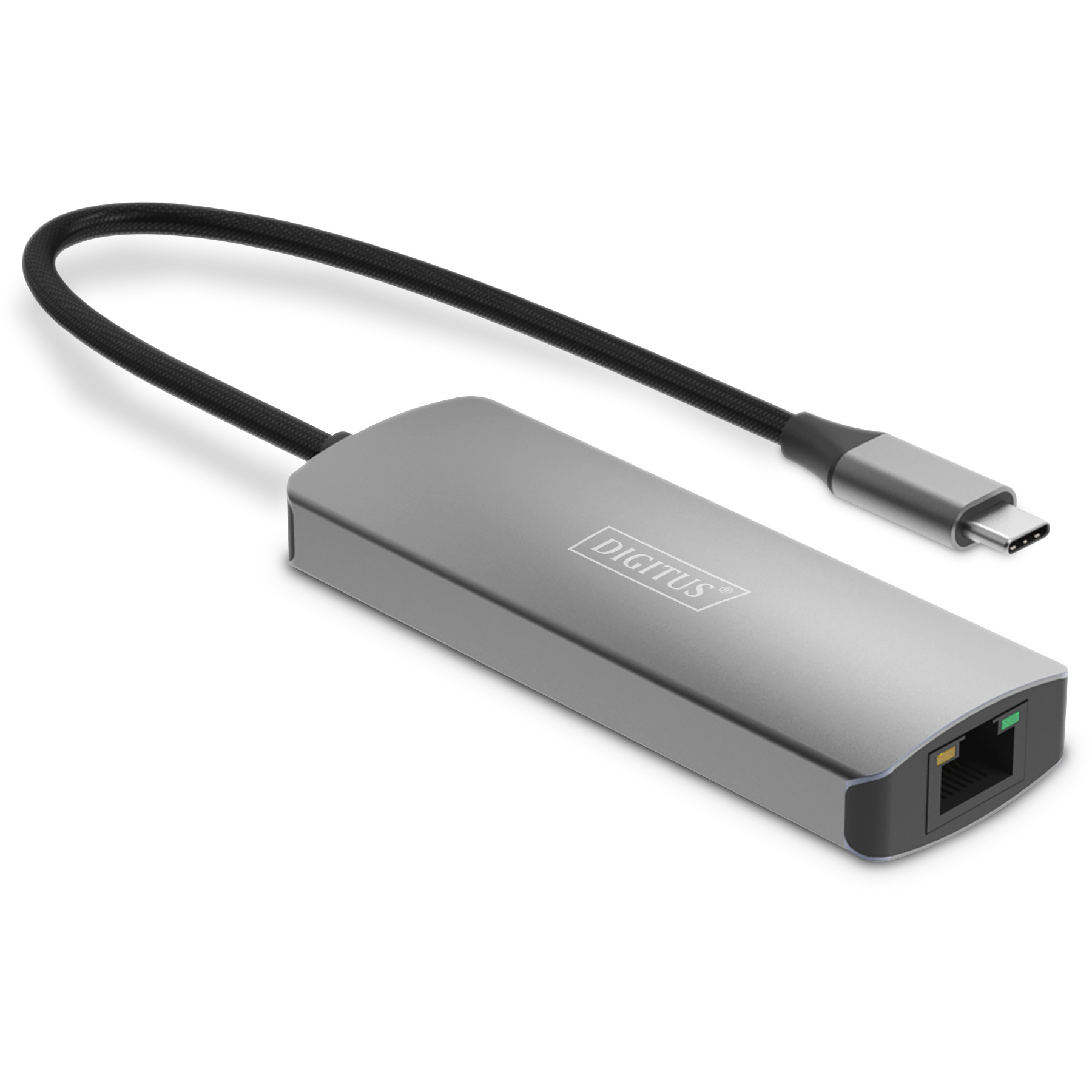 Video Extender DIGITUS 4K (USB-C - HDMI, 30 m, Aluminij, Crna)-4