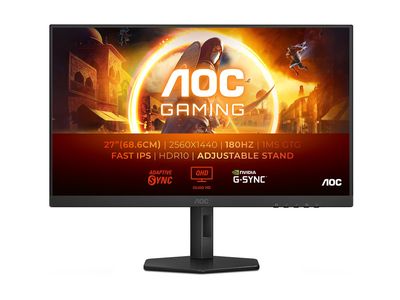 Monitor AOC Q27G4XF (27", 2560 x 1440, IPS, 180Hz, 0.5ms)-0