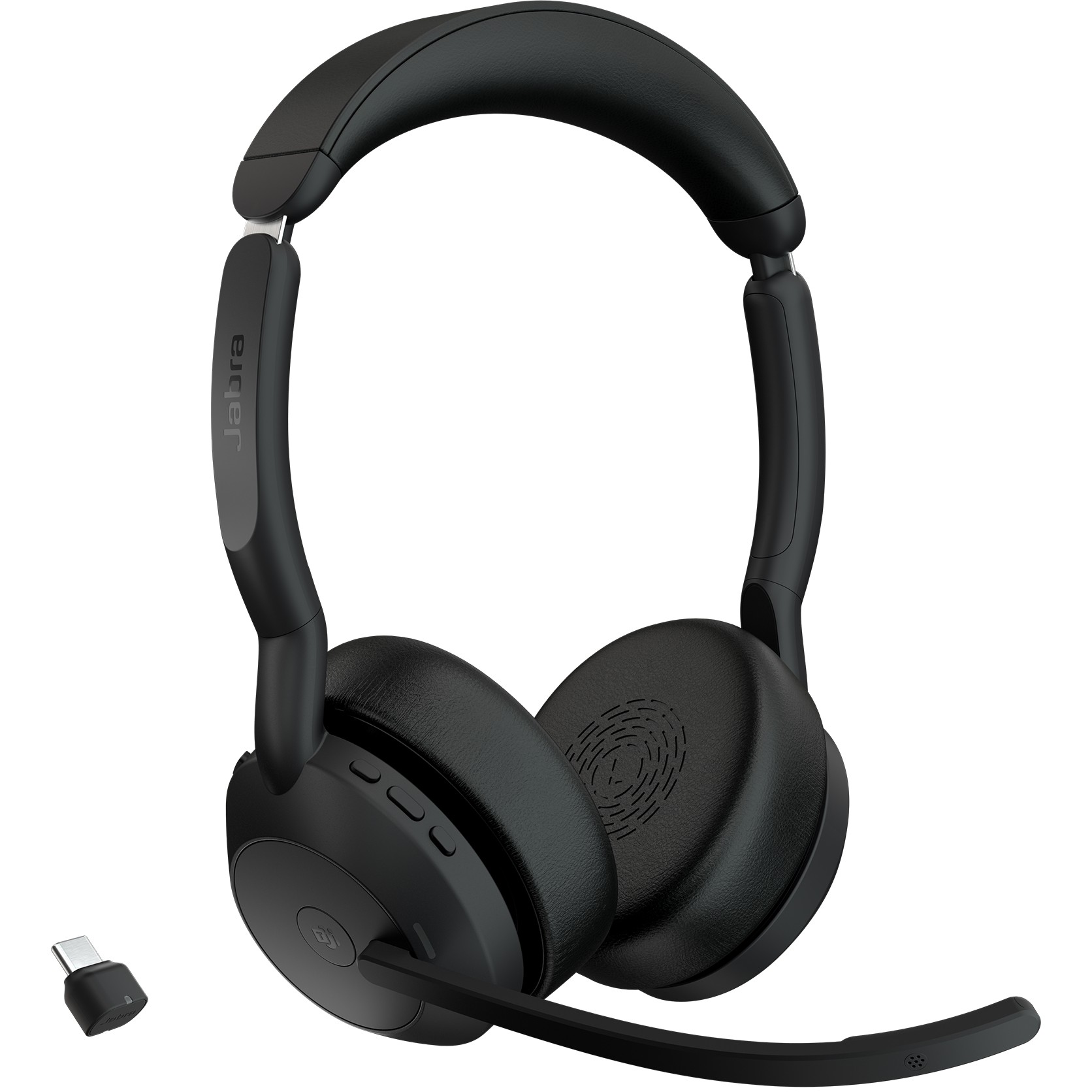 Slušalice JABRA Evolve2 55 MS Stereo (Bluetooth 5.2, over-ear, ANC, do 37 h baterije, USB-C)-3