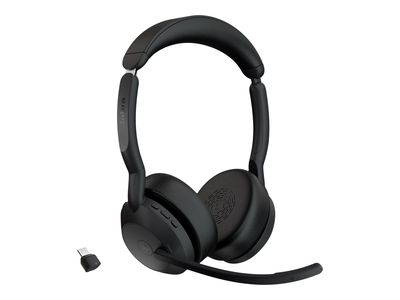 Slušalice JABRA Evolve2 55 MS Stereo (Bluetooth 5.2, over-ear, ANC, do 37 h baterije, USB-C)-0