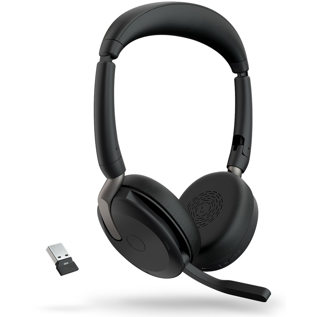 Slušalice JABRA Evolve2 65 Flex UC Stereo (ANC, Bluetooth 5.2, on-ear, do 120 h standby vremena, USB-C)-8