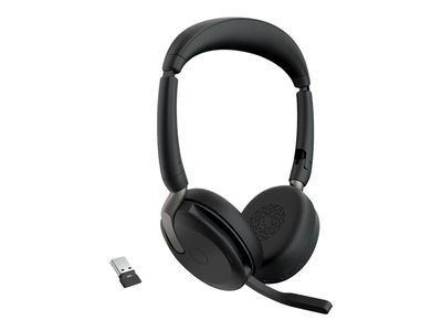Slušalice JABRA Evolve2 65 Flex UC Stereo (ANC, Bluetooth 5.2, on-ear, do 120 h standby vremena, USB-C)-0