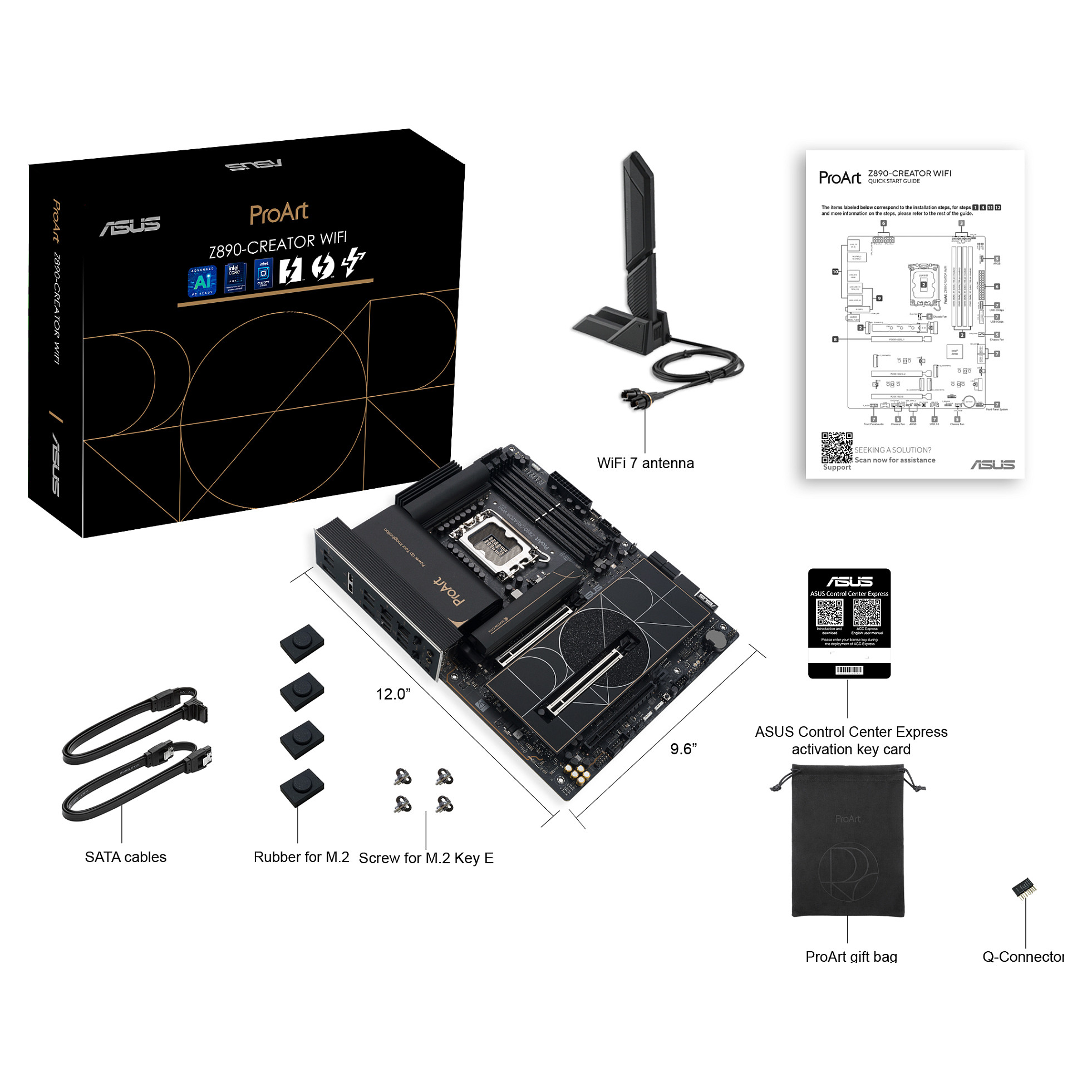 Matična ploča ASUS PROART Z890-CREATOR WIFI Intel Z890 LGA 1851 ATX-15