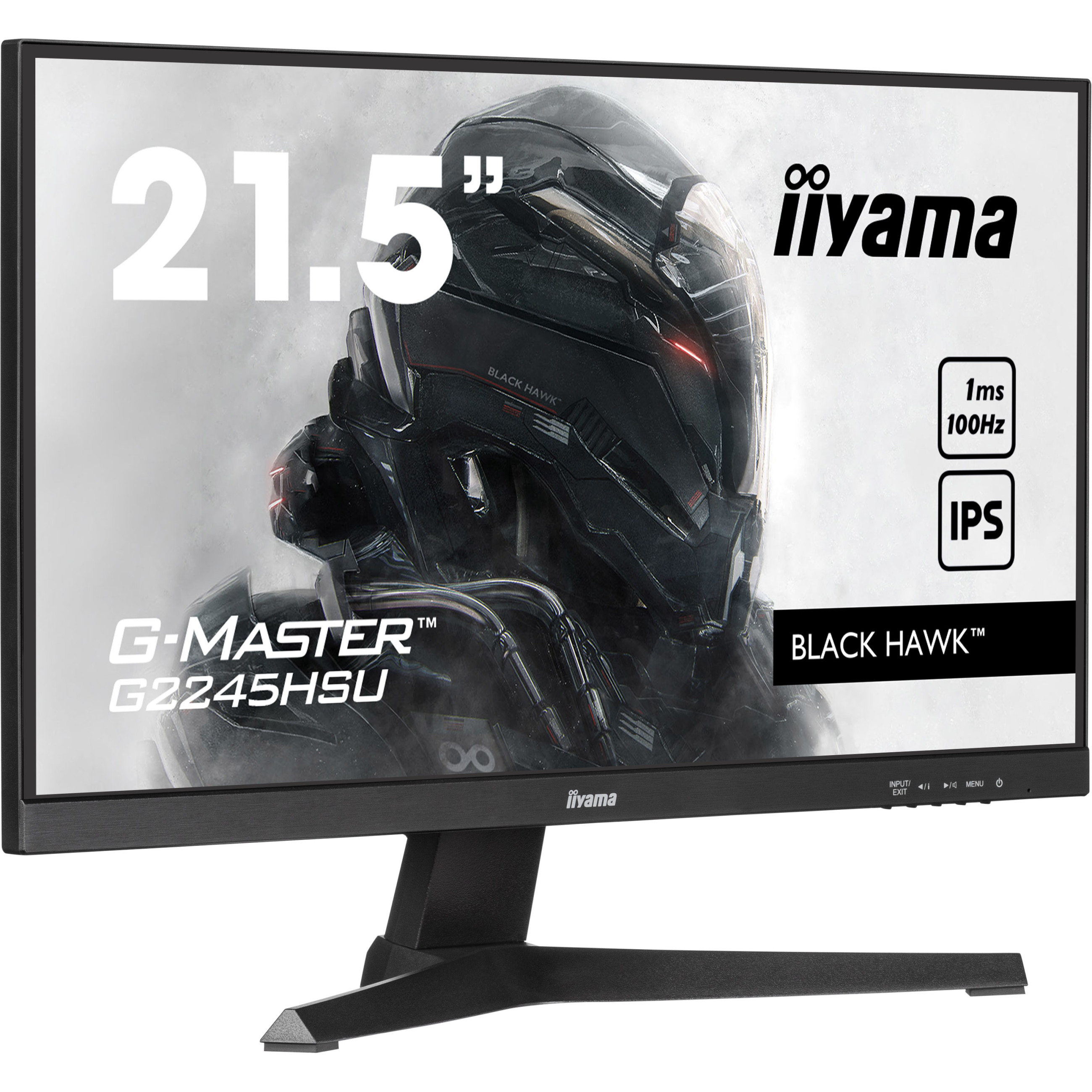 Monitor IIYAMA G-MASTER G2245HSU-B1 Black Hawk (21,5", Full HD, IPS, 1ms, 100Hz)-1
