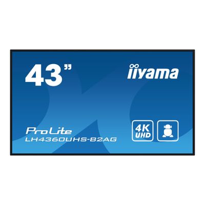 iiyama ProLite LH4360UHS-B2AG 43" Class (42.5" viewable) LED-backlit LCD display - 4K - for digital signage-3