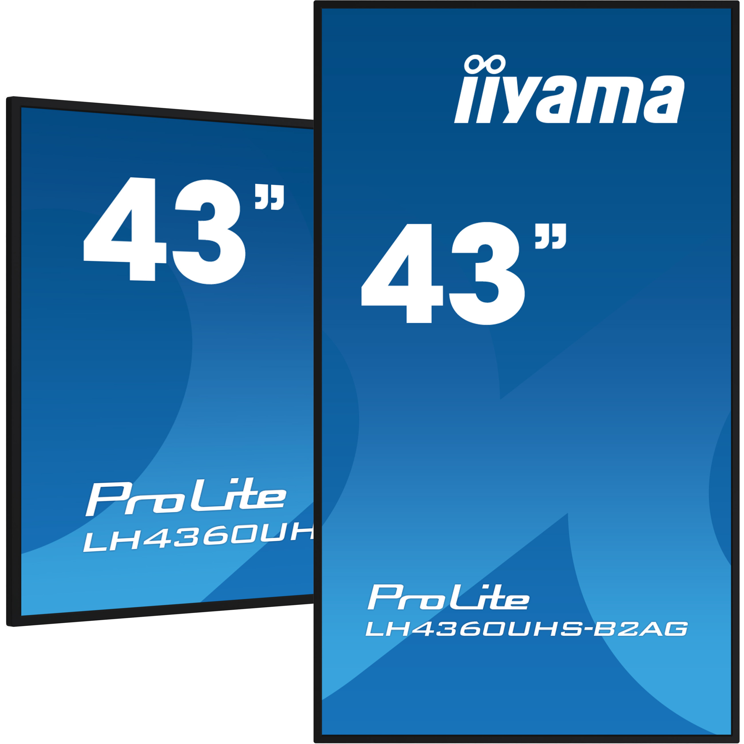 iiyama ProLite LH4360UHS-B2AG 43" Class (42.5" viewable) LED-backlit LCD display - 4K - for digital signage-4