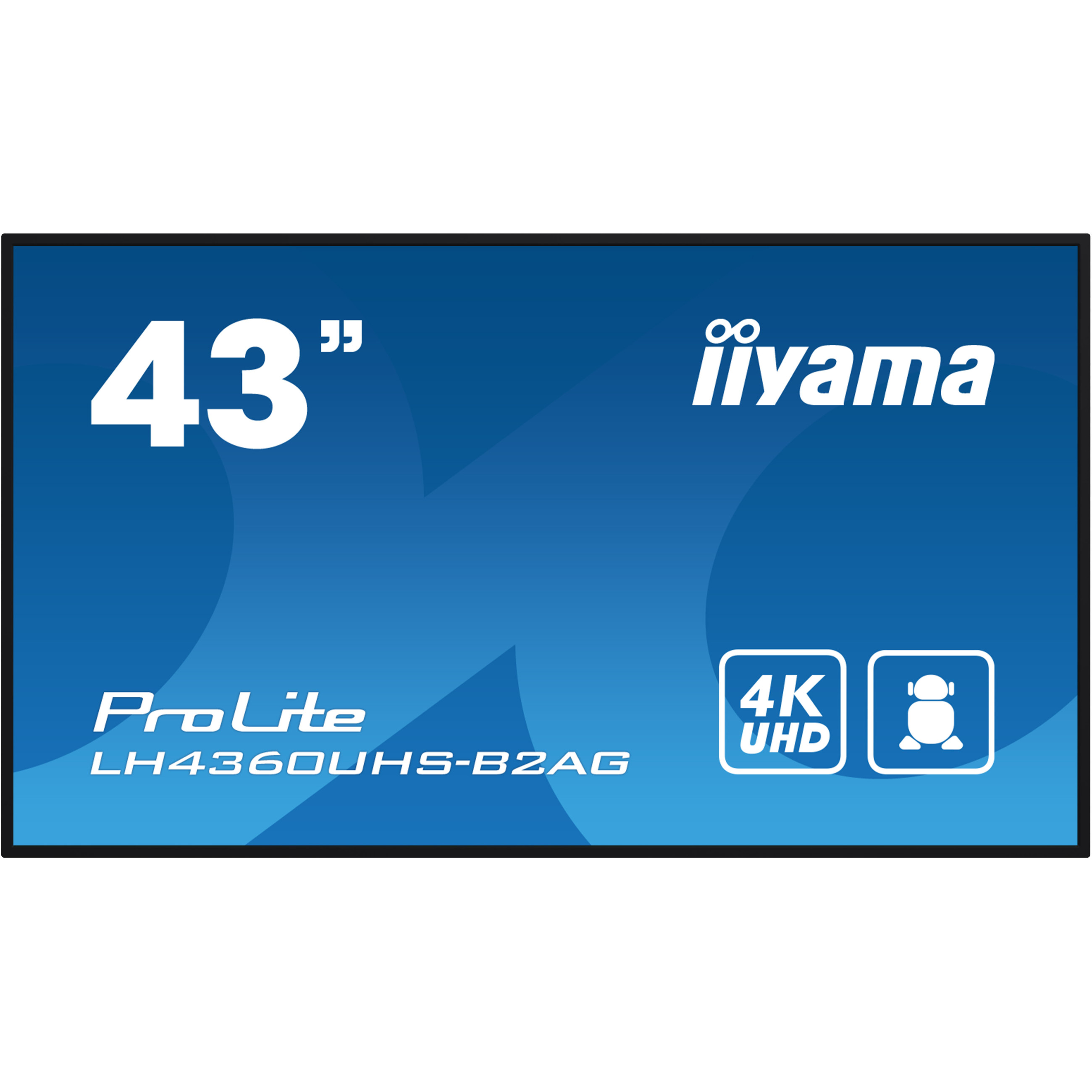 iiyama ProLite LH4360UHS-B2AG 43" Class (42.5" viewable) LED-backlit LCD display - 4K - for digital signage-5