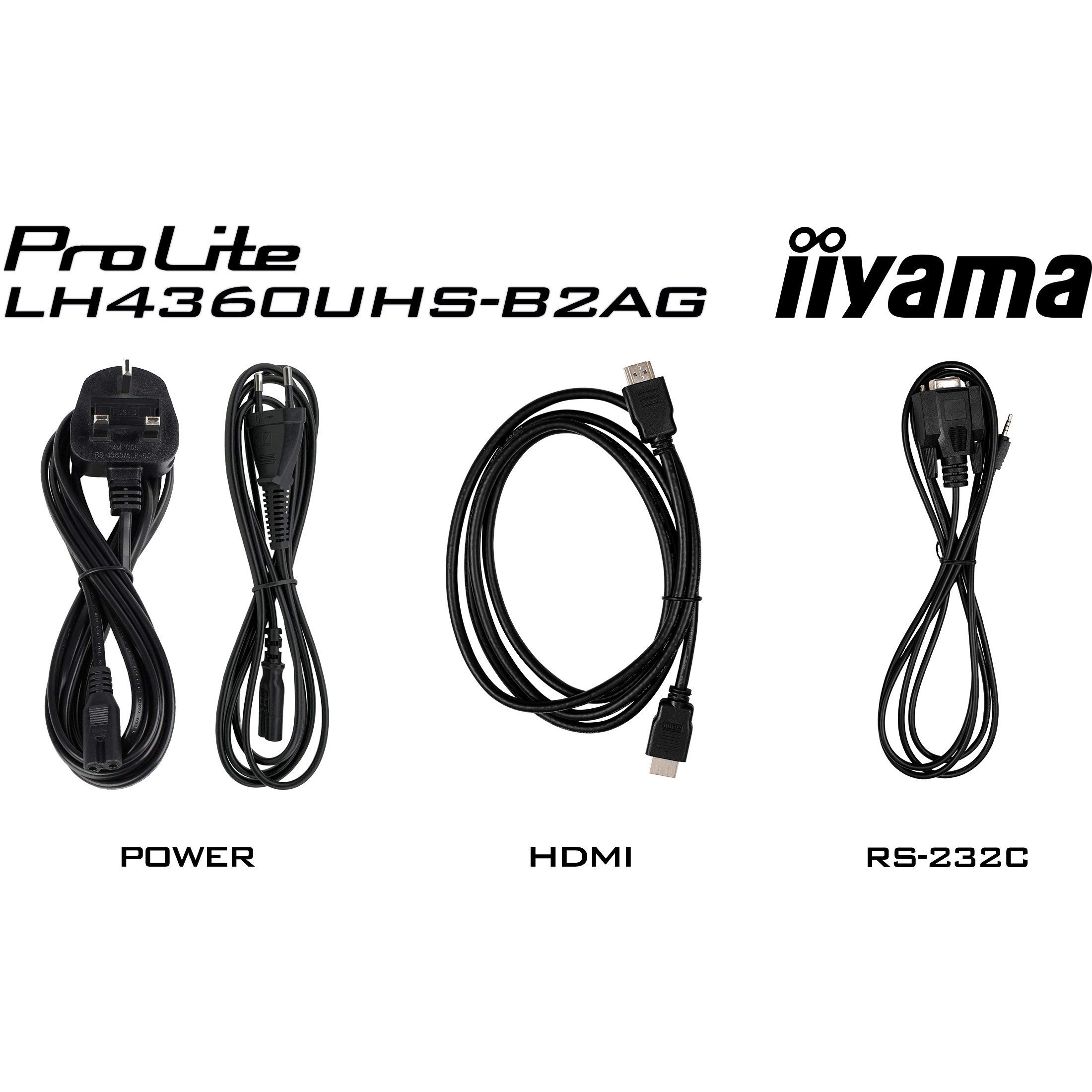 iiyama ProLite LH4360UHS-B2AG 43" Class (42.5" viewable) LED-backlit LCD display - 4K - for digital signage-15