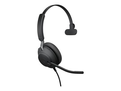 Slušalice JABRA Evolve2 40 UC Mono (on-ear, HD Voice, 40 mm dijafragma, kontrola poziva, kabelska povezanost)-0