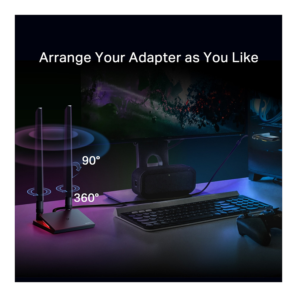 Adapter TP-LINK Archer BE9300 Wi-Fi 7 Bluetooth 5.4 PCIe-7