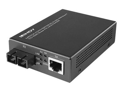 Media Konverter LINDY Gigabit Ethernet na SC Fiber (Multimode)