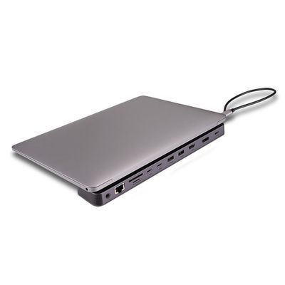Lindy DST-Mini XT 810 USB-C Mini Docking Station, 8K/Dual 4K, 100W PD-2