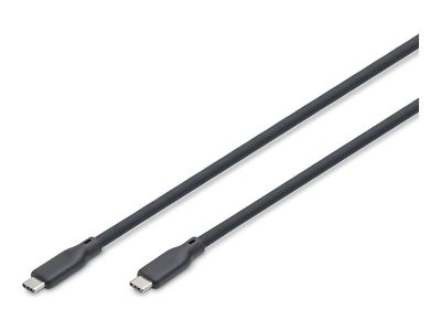 Kabel Digitus USB-C na USB-C 1m Crni (20 V, 5 A, 10 Gbps, trostruko zaštićen, 4K@60Hz)