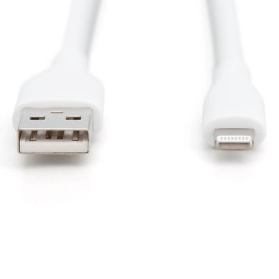 Kabel DIGITUS za punjenje USB do Lightning 1m bijeli (USB / USB 2.0, 480 Mbps, 5 V, do 12 W, MFi certifikacija)-0