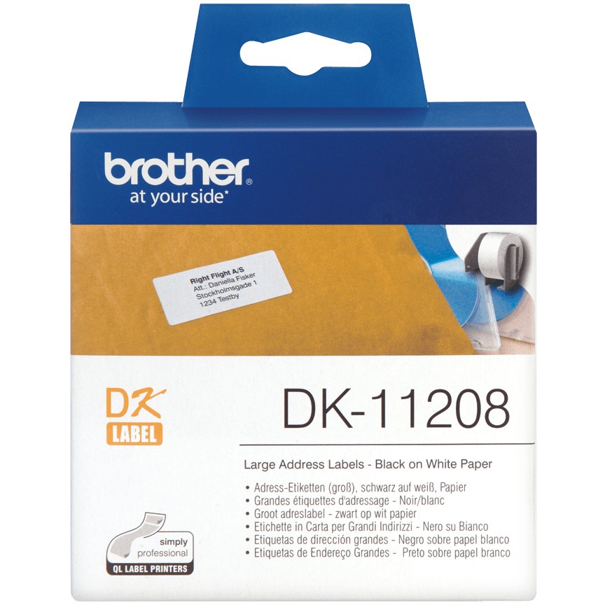 Naljepnice BROTHER DK-11208 90 mm crno na bijelo-4