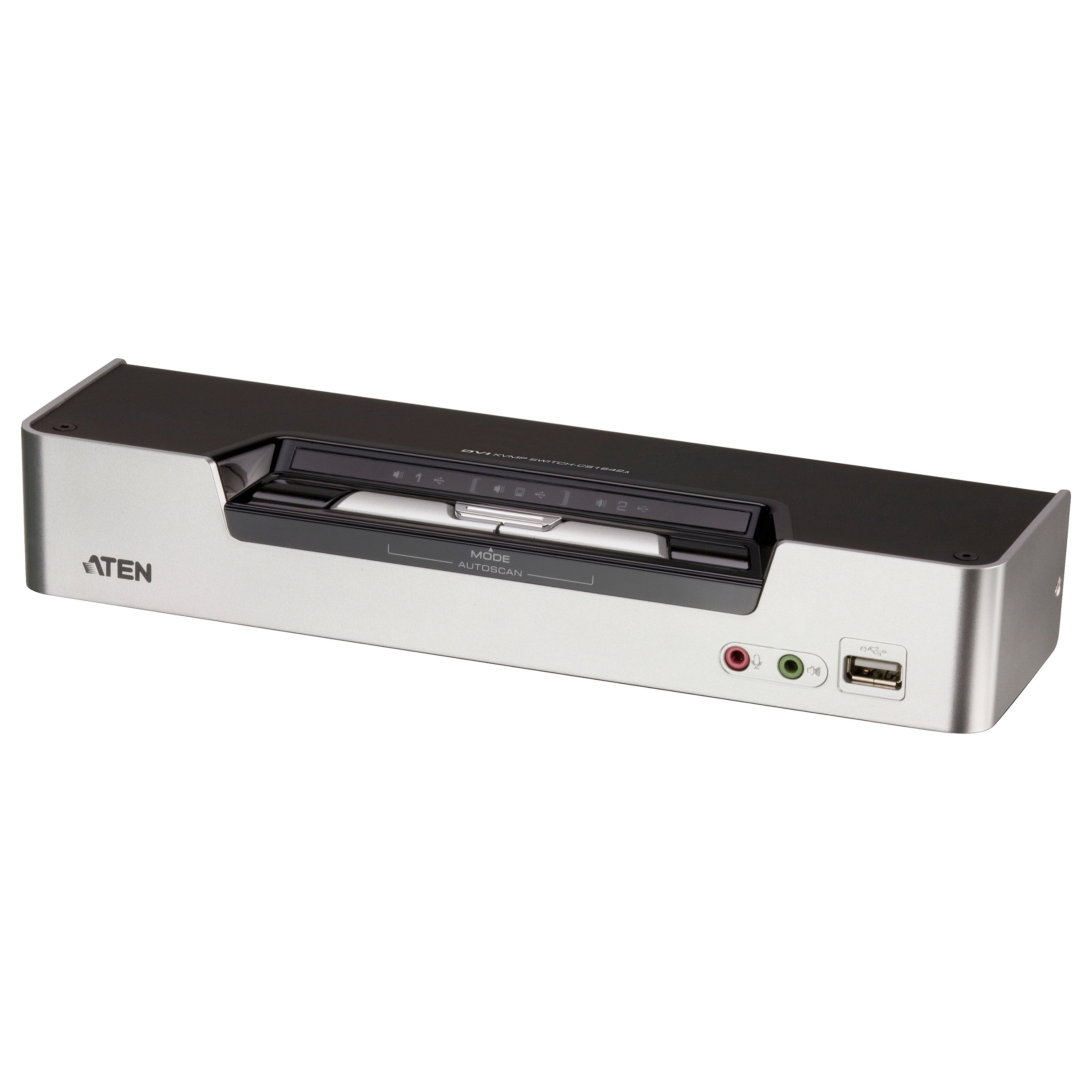 Kvm / audio / USB prekidač s dvostrukim pogledom na DVI ATEN CS1642A (2 priključka)-1