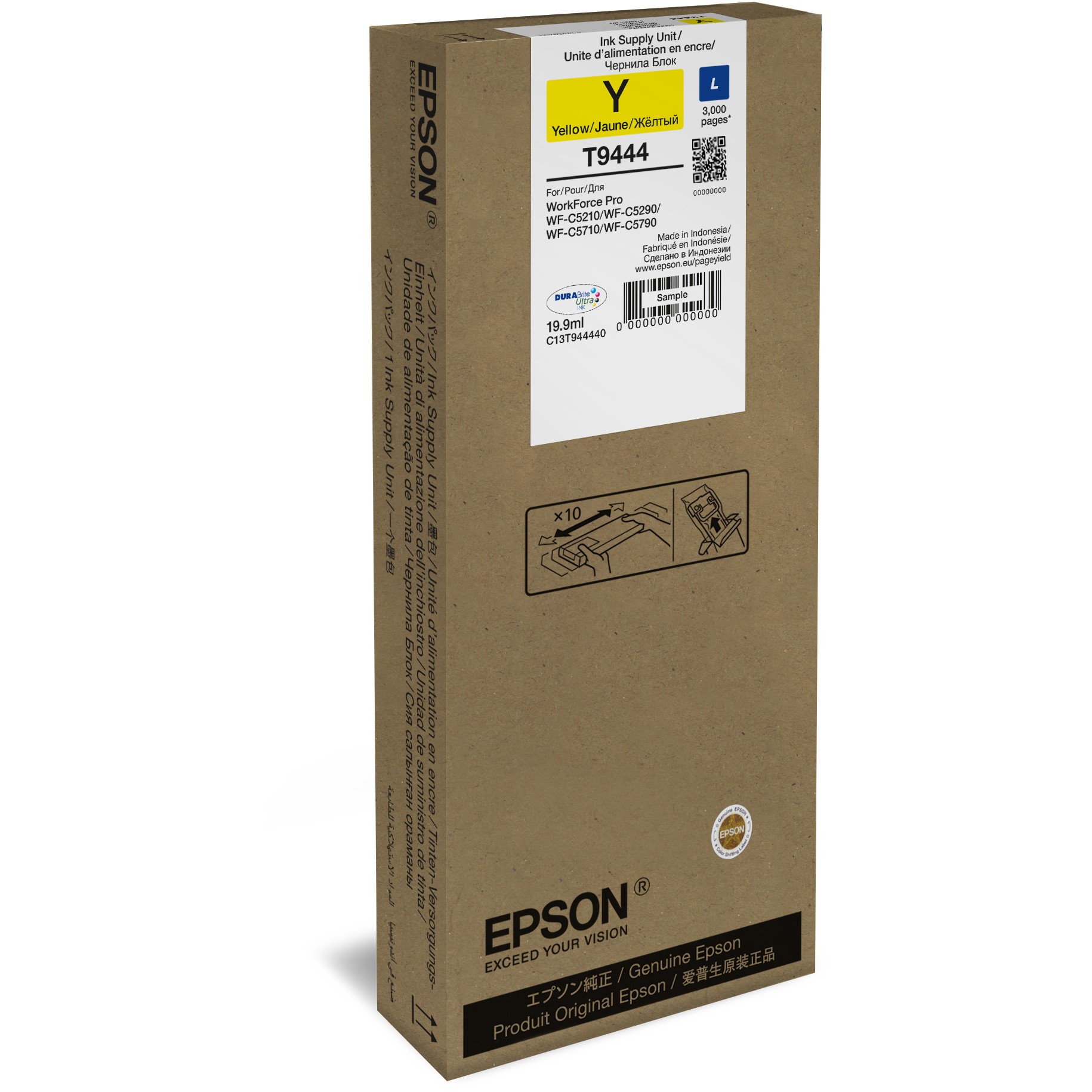 Spremnik s tintom EPSON T9444 (L veličina, original) žuta-2