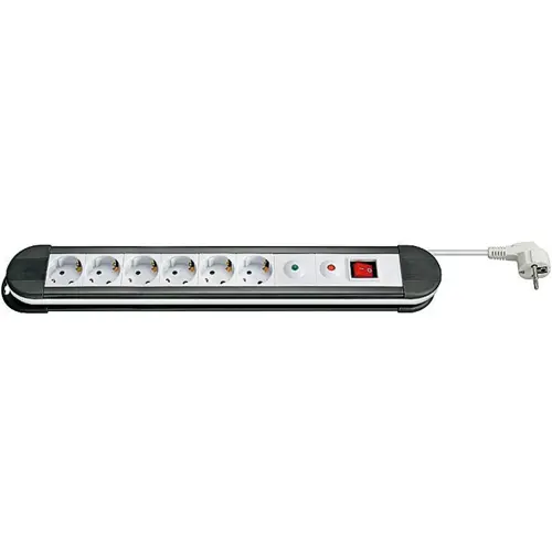 Kabel produžni GOOBAY, 6 mjesta, 1.5mm2, prenaponska zaštita, PVC, 1.5m-0