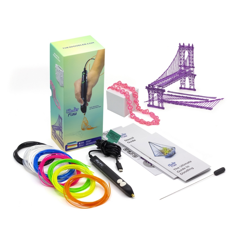 3D olovka 3DOODLER FLOW 3D pen 2.2 mm (crna)-4