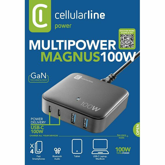 Adapter CELLULARLINE Multipower Magnus 100W-6