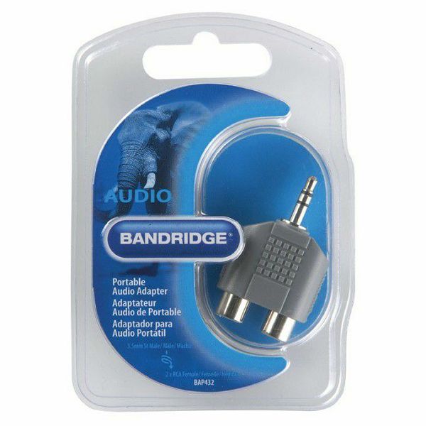 Adapter BANDRIDGE BAP 432 3.5MM ST/ 2X ČINČ Ž-0