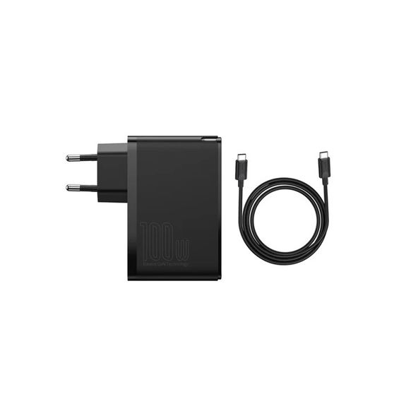 Adapter BASEUS GaN2 Pro Quick Charger 100W, 2x USB-A, 2x USB-C, Black, CCGAN2P-L01-4