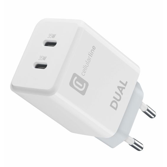 Adapter CELLULARLINE DUAL 2 x USB-C, 35W-3
